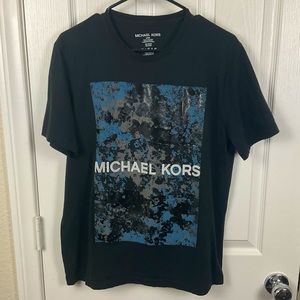 Pre-Owned Michael Kors Women’s Black Large Graphic T-Shirt, Size M